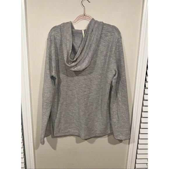 Faherty Seabrook French Terry Hoodie Pullover Womens Medium Kangaroo Pocket - Picture 5 of 6